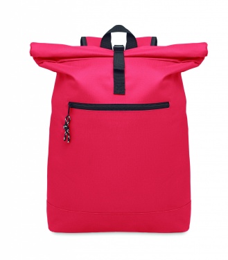 Logo trade promotional items image of: 600Dpolyester rolltop backpack