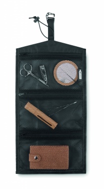 Logo trade promotional merchandise photo of: 210RPET travel cable organizer