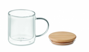 Logo trade promotional giveaways image of: Double wall borosilicate mug