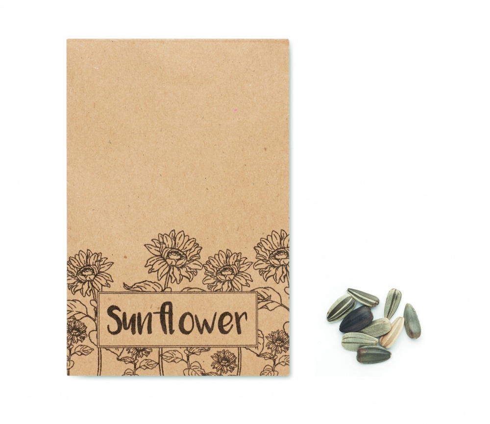 Logo trade business gift photo of: Sunflower seeds in envelope