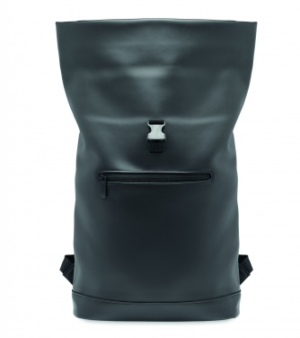 Logo trade corporate gifts picture of: Laptop PU Rolltop backpack