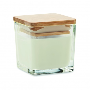 Logo trade promotional products picture of: Squared fragranced candle 50gr