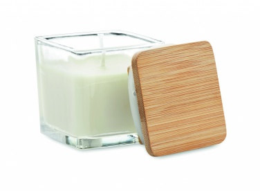 Logo trade corporate gift photo of: Squared fragranced candle 50gr