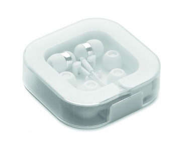 Logo trade corporate gifts image of: Ear phones with silicone covers
