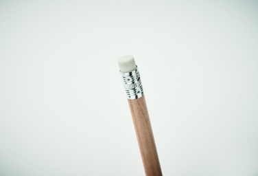 Logo trade corporate gifts picture of: Natural pencil with eraser