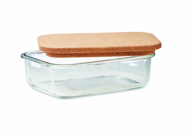 Logo trade promotional product photo of: Glass lunch box with cork lid