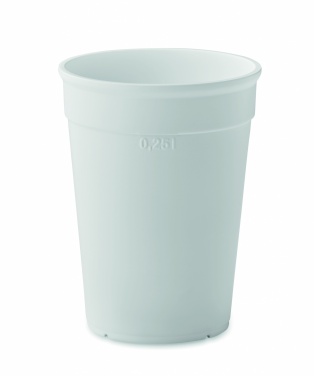 Logo trade promotional merchandise picture of: Recycled PP cup capacity 250 ml