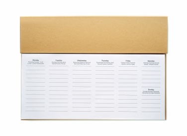 Logotrade promotional giveaway picture of: Weekly desktop planner