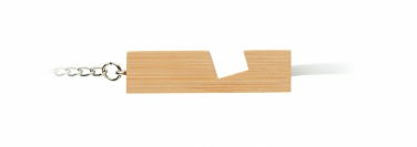 Logotrade promotional item picture of: Bamboo key ring and stand Salo