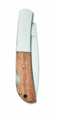 Logotrade promotional giveaway image of: Foldable knife in acacia wood