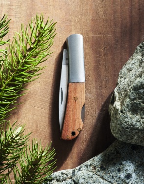 Logotrade corporate gift image of: Foldable knife in acacia wood