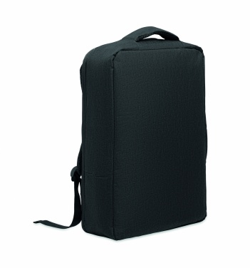 Logo trade advertising products picture of: A safe 15-inch laptop backpack made of 300D RPET with a 210D RPET lining and customizable printing.
