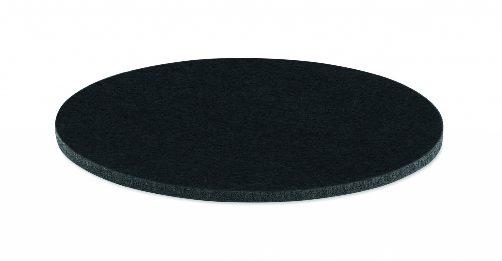 Logo trade corporate gifts image of: Round coaster in RPET felt