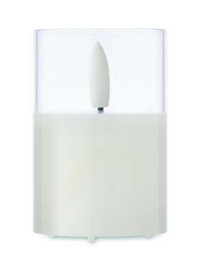 Logo trade corporate gifts picture of: LED wax candle in glass holder