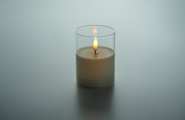 Logo trade promotional gifts picture of: LED wax candle in glass holder