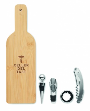 Logo trade promotional products picture of: Bottle shaped wine set