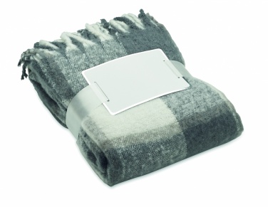 Logo trade corporate gift photo of: Chequered mohair blanket