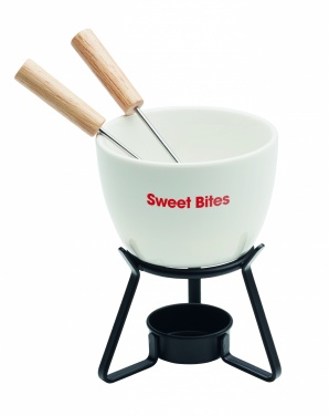 Logo trade promotional product photo of: Ceramic fondue set 240 ml