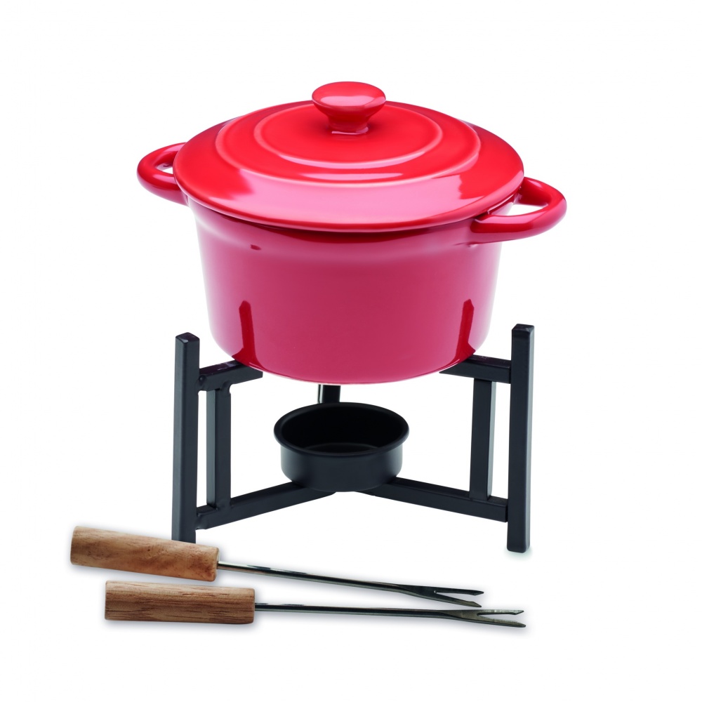 Logotrade promotional item picture of: Ceramic fondue set 300 ml