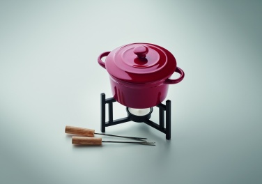 Logo trade promotional gift photo of: Ceramic fondue set 300 ml