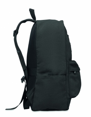 Logo trade promotional product photo of: A 15-inch laptop backpack made of recycled pre-consumer cotton with customizable printing