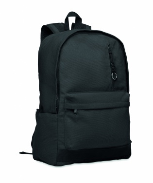 Logo trade advertising products picture of: A 15-inch laptop backpack made of recycled pre-consumer cotton with customizable printing