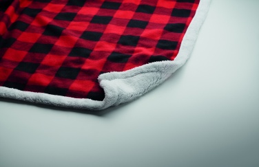 Logo trade promotional giveaway photo of: RPET sherpa fleece blanket