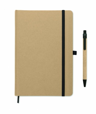 Logo trade promotional items picture of: Caratil A5 notebook in recycled carton