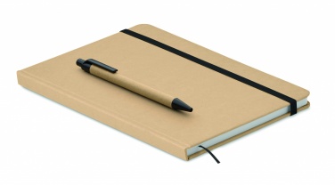 Logo trade corporate gifts image of: Caratil A5 notebook in recycled carton