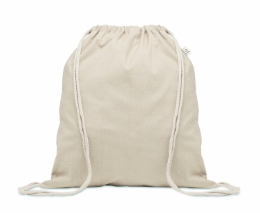 Logotrade promotional item image of: Recycled cotton drawstring bag