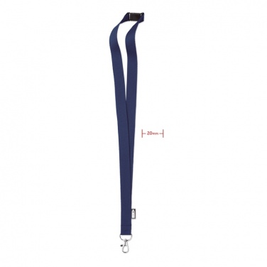 Logotrade promotional gift image of: Lanyard in RPET 20 mm