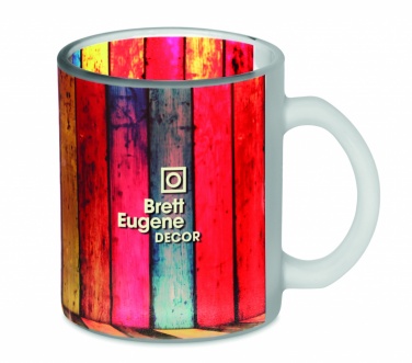 Logotrade promotional giveaway image of: Glass sublimation mug 300ml