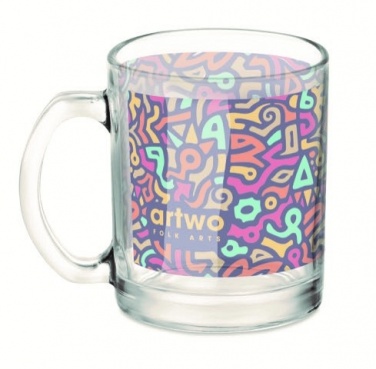 Logotrade promotional merchandise image of: Glass sublimation mug 300ml