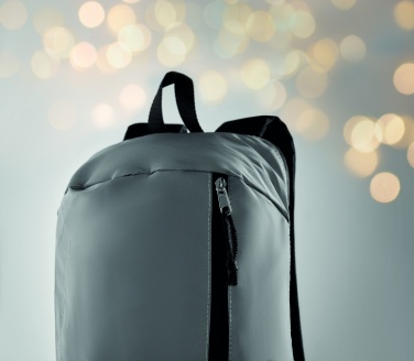 Logo trade promotional merchandise image of: High reflective backpack 600D