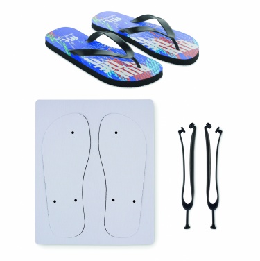 Logo trade promotional merchandise picture of: Sublimation beach slippers