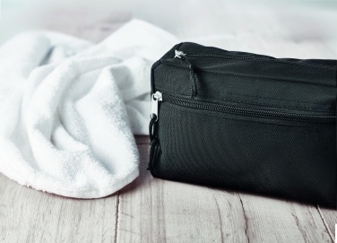 Logo trade corporate gifts image of: 600D RPET toilet bag