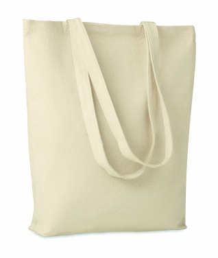 Logo trade promotional giveaways picture of: Canvas shopping bag 270 gr/m²