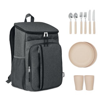 Logo trade promotional giveaways picture of: Outdoor cooler bag 600D RPET