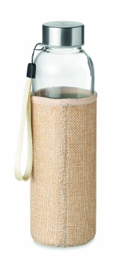 Logotrade promotional items photo of: Glass bottle in pouch 500ml