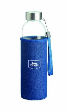 Logo trade promotional products picture of: Glass bottle in pouch 500 ml