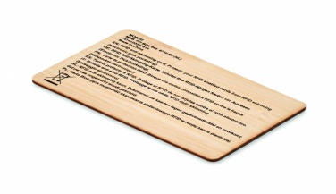 Logotrade advertising product image of: RFID card in bamboo material
