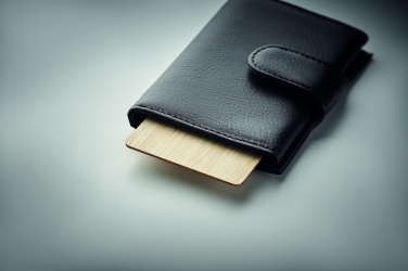 Logo trade advertising products picture of: RFID card in bamboo material