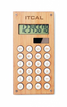 Logotrade corporate gift image of: 8 digit bamboo calculator