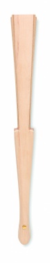Logo trade promotional product photo of: Wood hand fan with cork fabric
