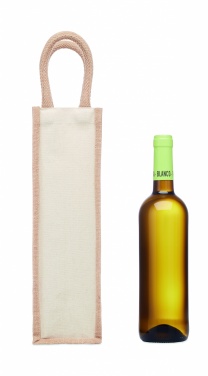 Logotrade promotional item image of: Jute wine bag for one bottle