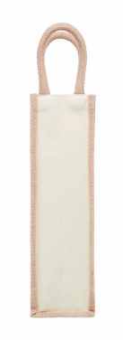 Logotrade corporate gift image of: Jute wine bag for one bottle
