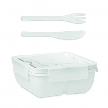 Logo trade promotional products image of: Lunch box with cutlery 600ml
