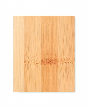 Logotrade corporate gift image of: Bamboo pen holder and LCD clock