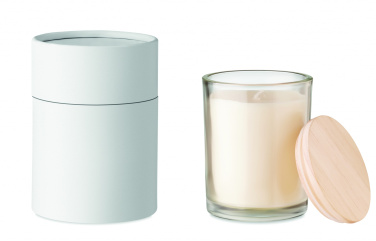 Logo trade promotional items image of: Vanilla fragranced candle