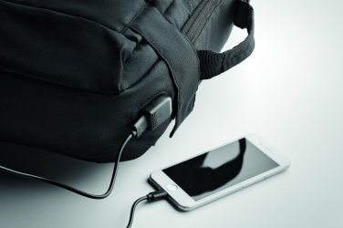 Logo trade business gift photo of: Laptop backpack in 300D RPET